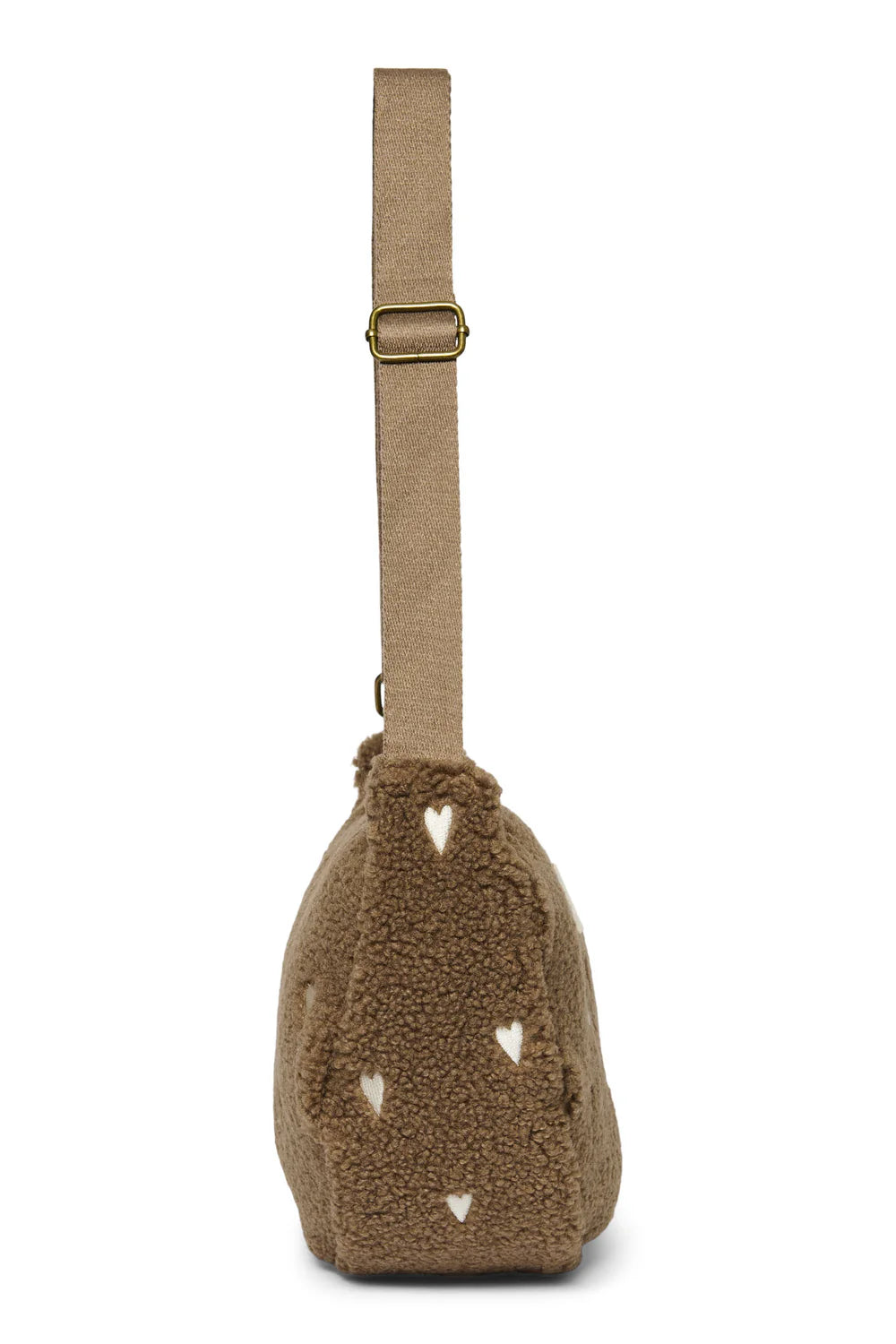 Studio Noos - Teddy Mom-Bag braune Gürteltasche mit Herzen
