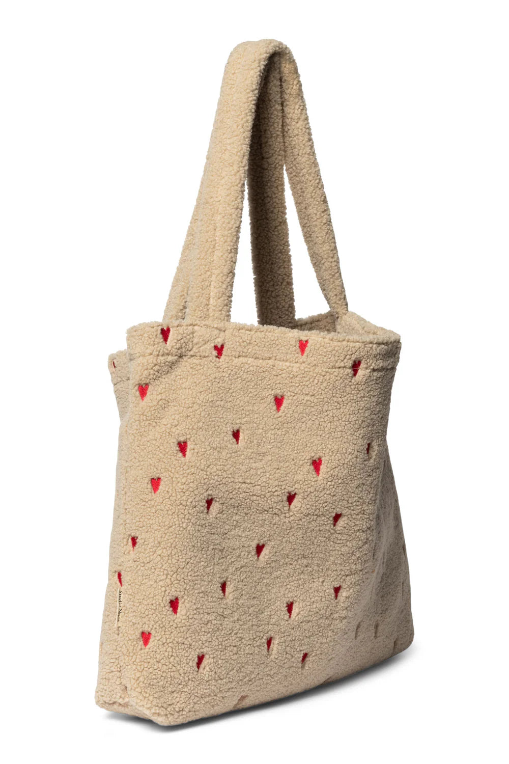 Studio Noos - Teddy Mom-Bag beige Teddytasche mit Herzen