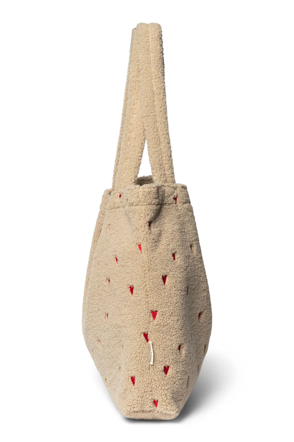 Studio Noos - Teddy Mom-Bag beige Teddytasche mit Herzen