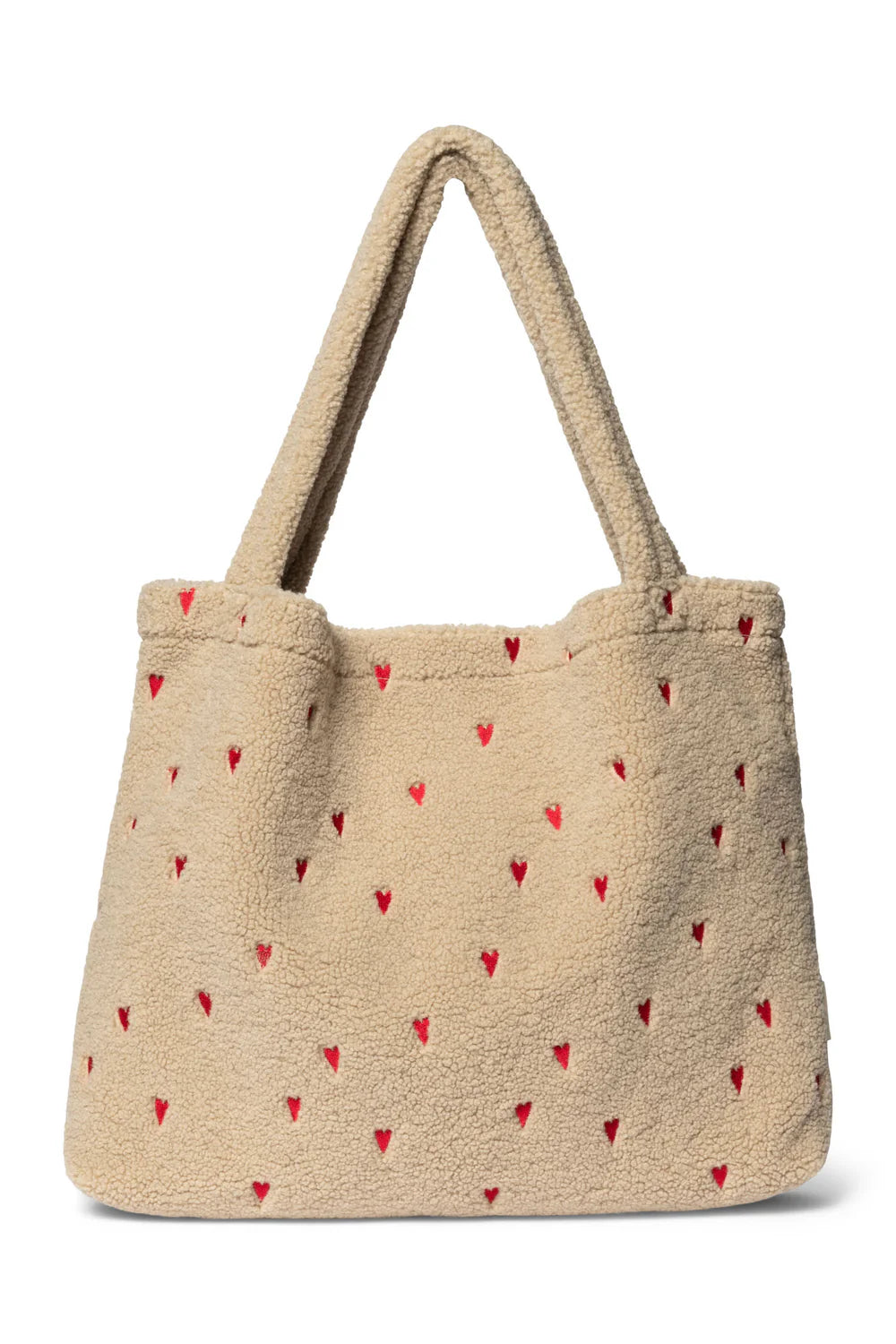 Studio Noos - Teddy Mom-Bag beige Teddytasche mit Herzen