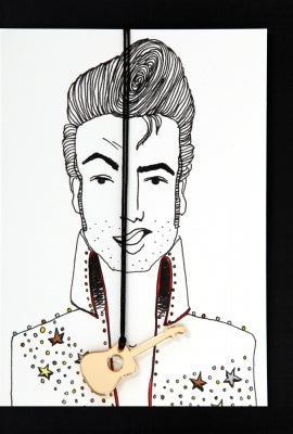 Grußkarte mit Umschlag und Halskette aus Acryl von The Buttique.