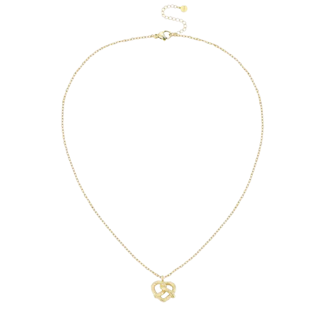 Vido - Halskette in gold mit Brezel-Anhänger