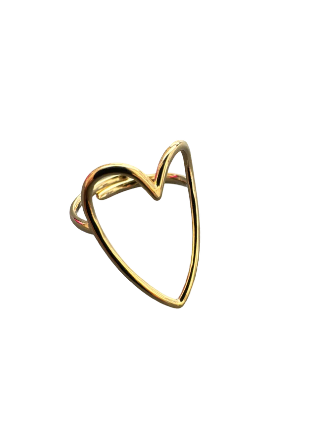 Vido - Ring mit Herz-Form in gold für Frauen/Damen