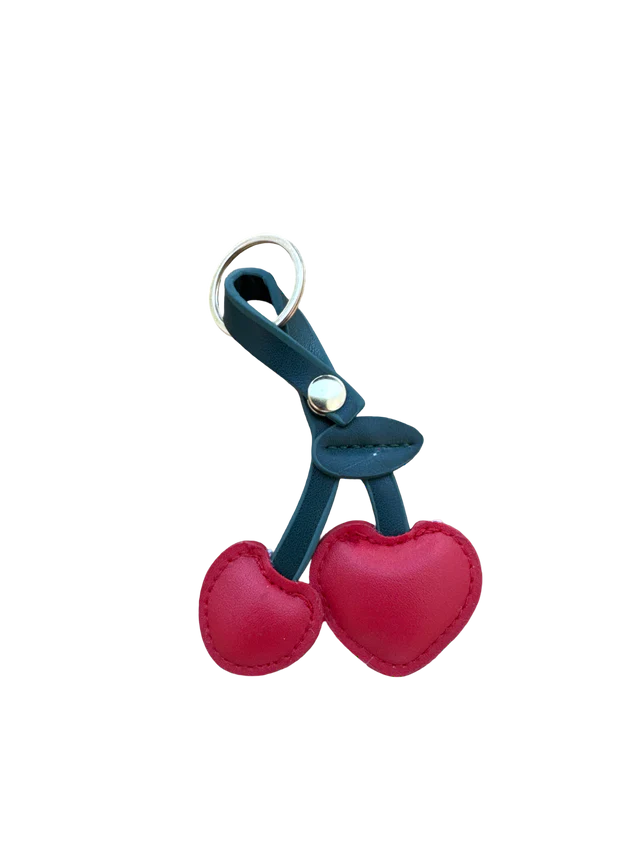 Vido - Schlüsselanhänger Kirsche rot