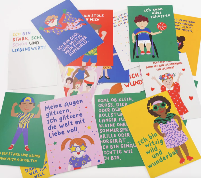 Wer wir wurden - Kinder Affirmationskarten Set