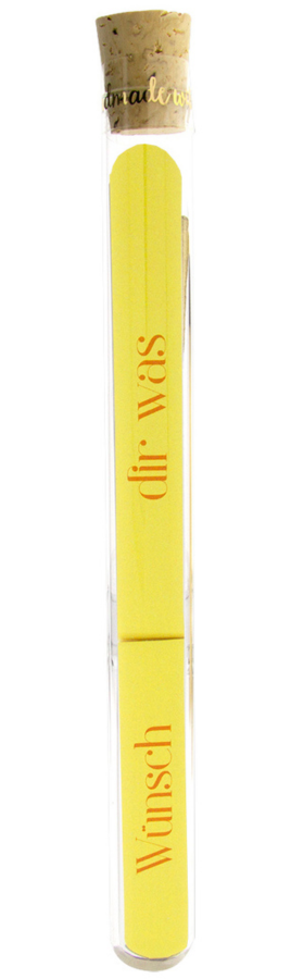 <p id="fld28682_4">Sparkling Message Wünsch Dir Was gelb Summer im Reagenzglas inkl. 5 Wunderkerzen von Wondercandle.</p>