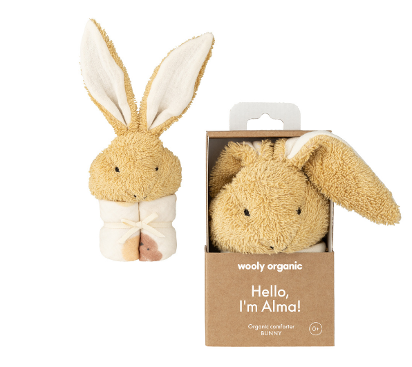 Wooly Organic - Hase mit Muslintuch als Körper