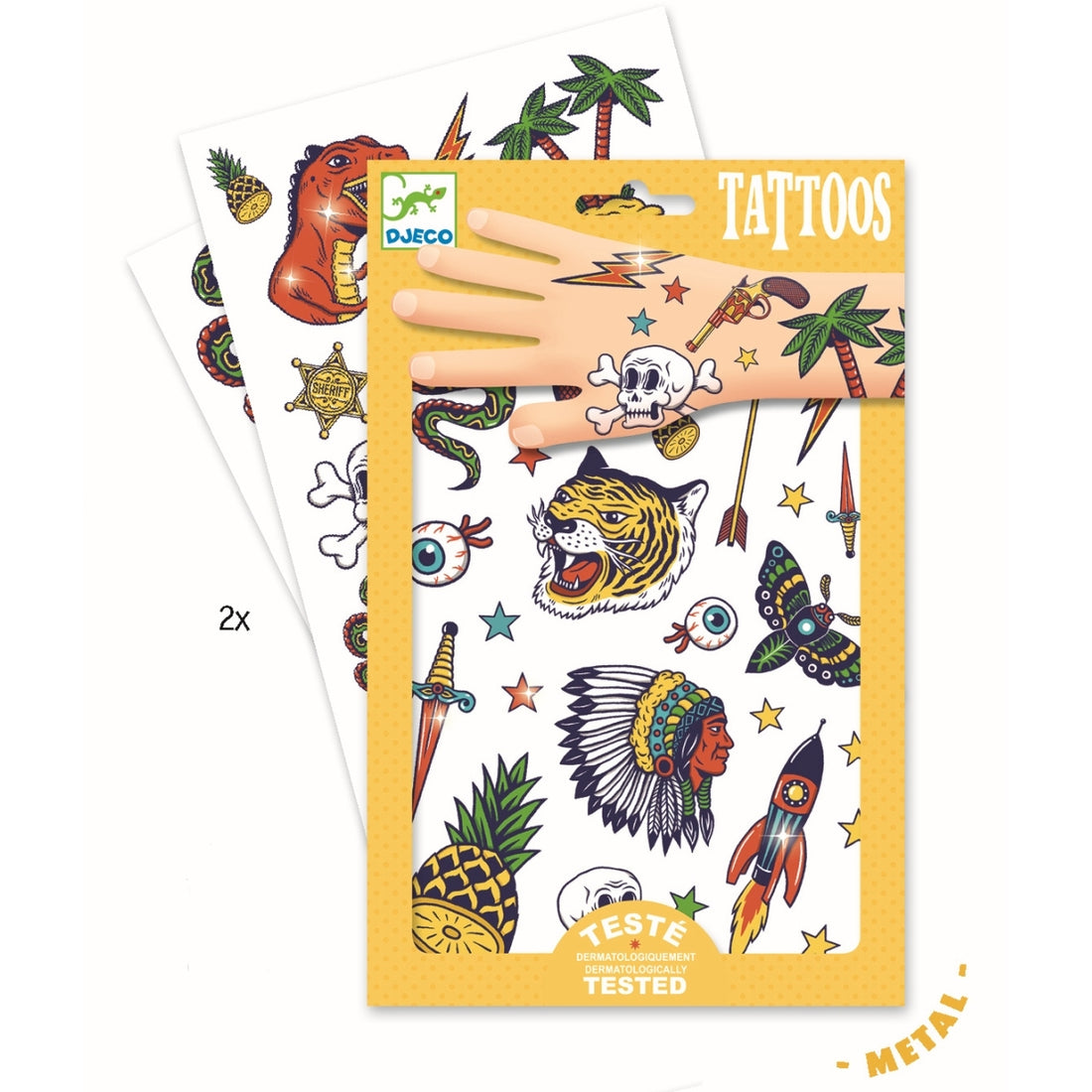 Djeco - Tattoos Indianer & wilde Tiere - AURYN Shop