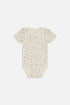 Hust & Claire - Baby Bambusbody BonniHust & Claire - Baby Bambusbody natur mit Blumen