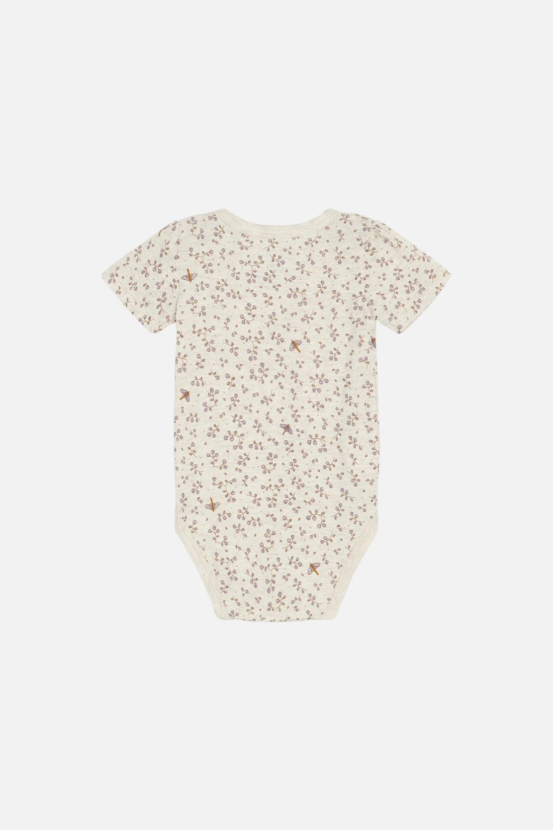 Hust & Claire - Baby Bambusbody BonniHust & Claire - Baby Bambusbody natur mit Blumen