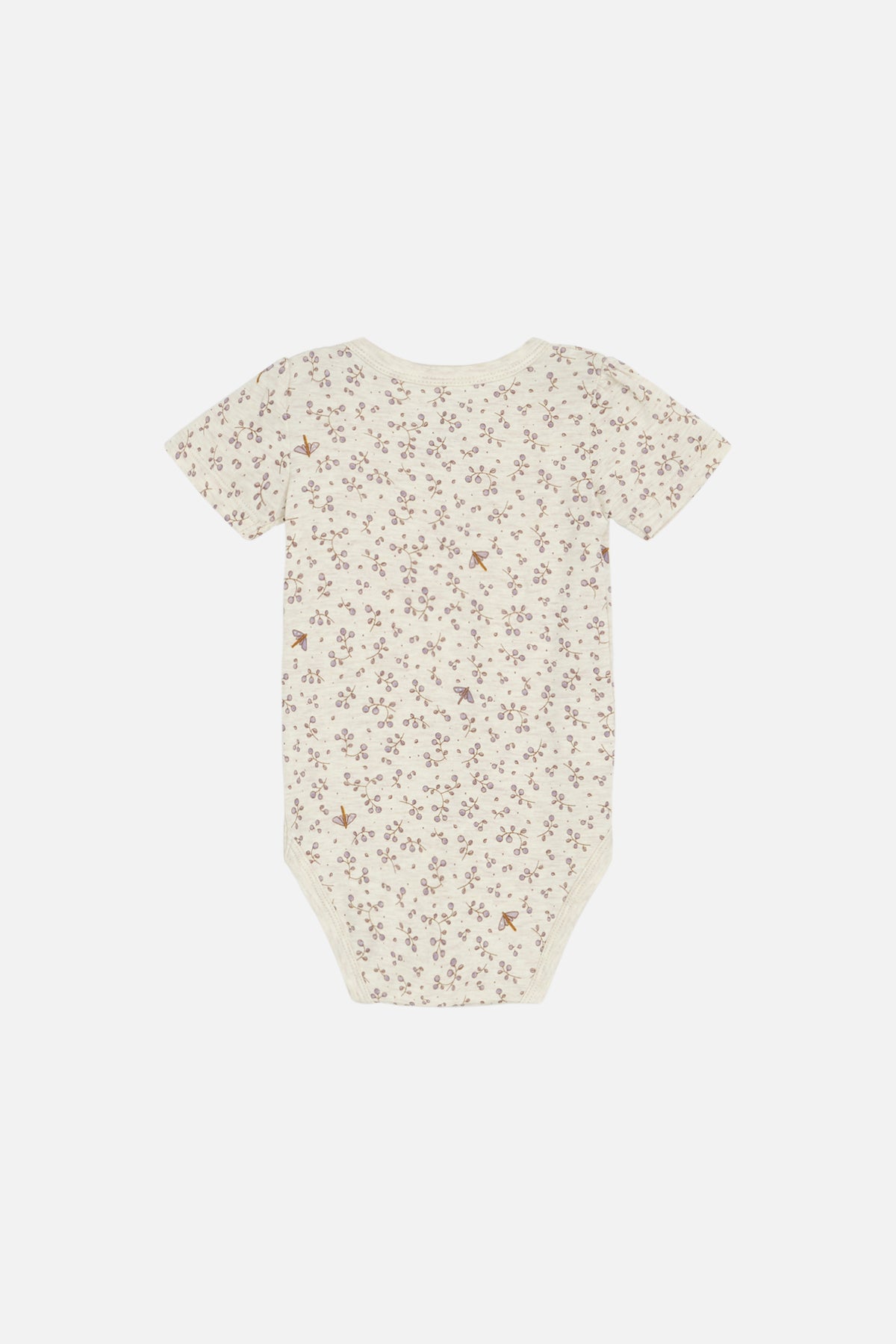Hust & Claire - Baby Bambusbody BonniHust & Claire - Baby Bambusbody natur mit Blumen