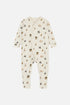 Hust & Claire - Baby Bambusstrampler Mulle natur Safariprint