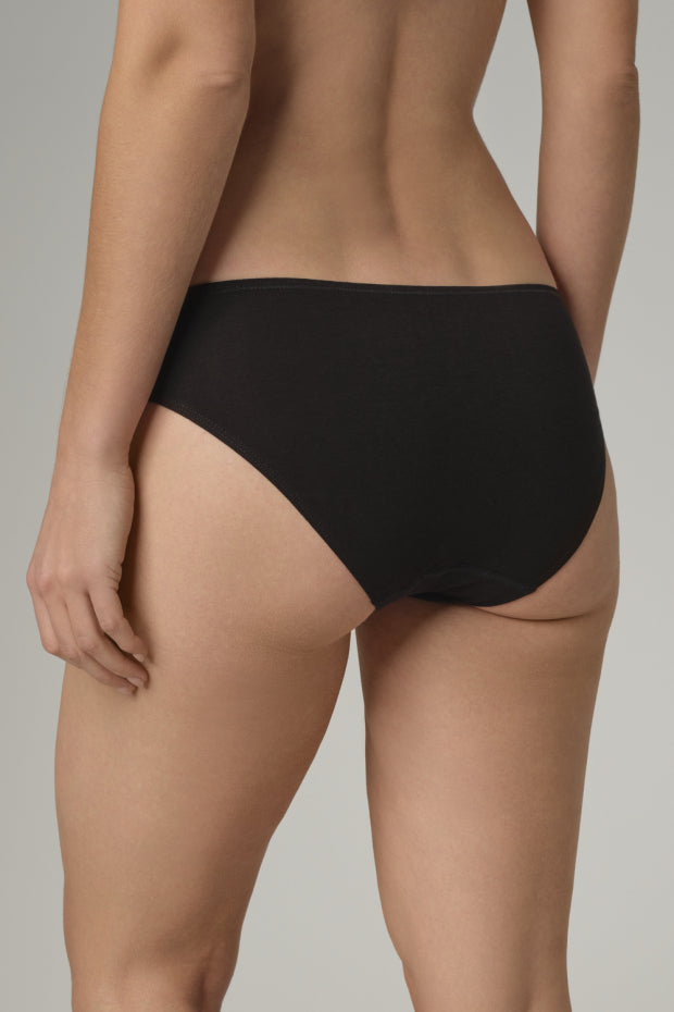 Comazo earth - Jazz Pants mit Spitze schwarz - GOTS zertifiziert