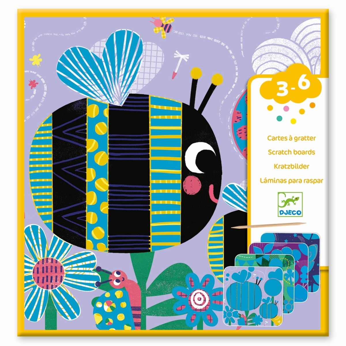Djeco - Kratzbilder Käfer - AURYN Shop