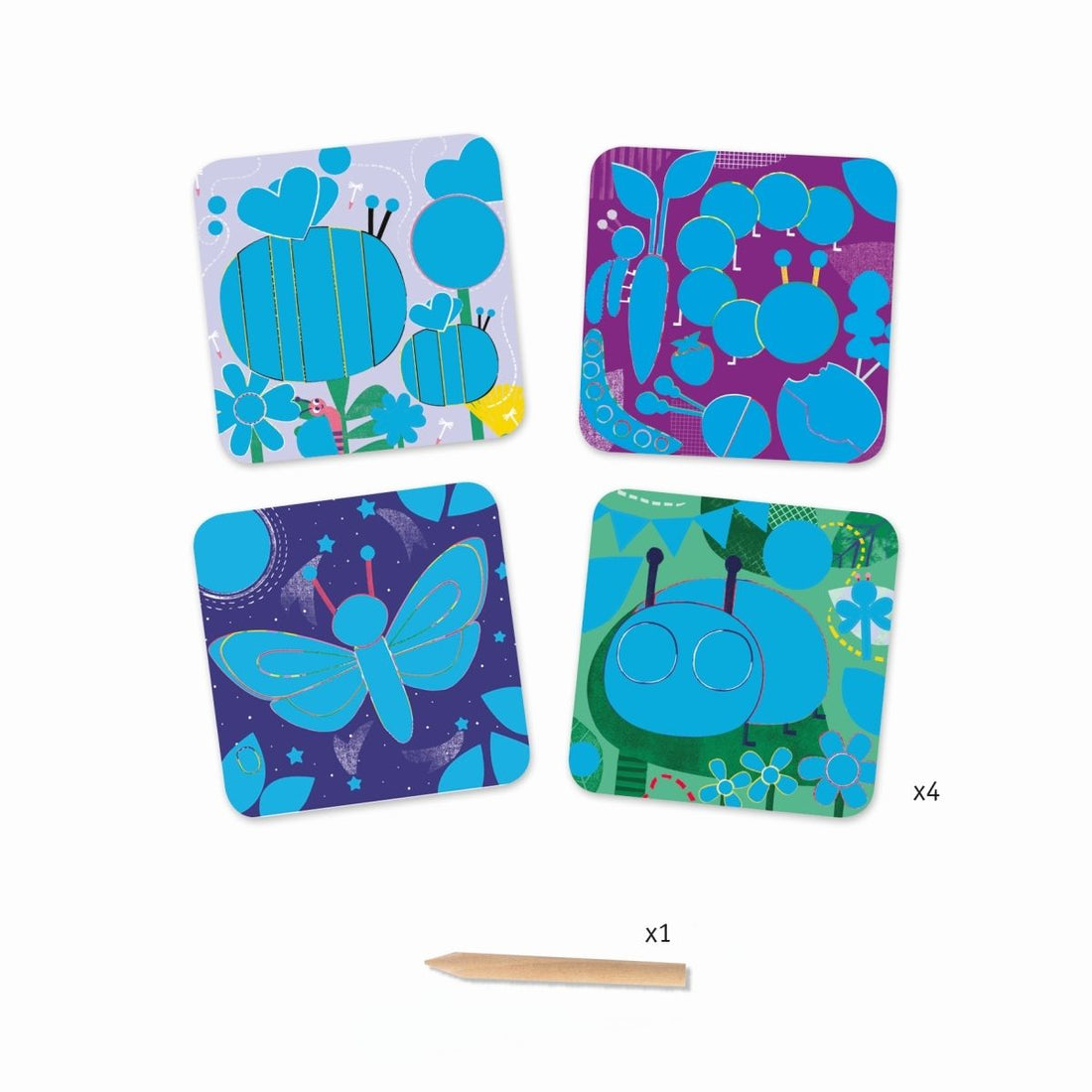 Djeco - Kratzbilder Käfer - AURYN Shop