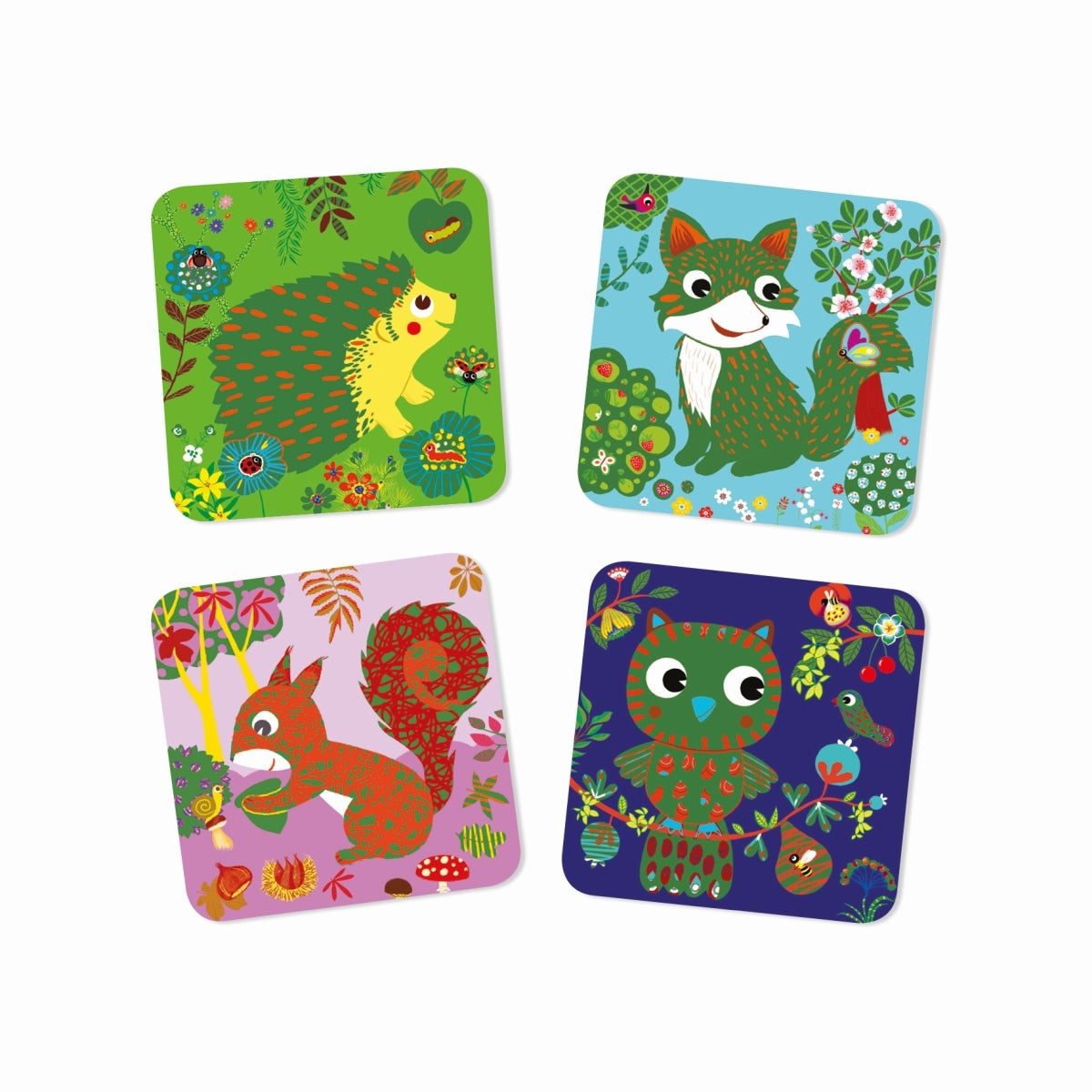 Djeco - Kratzbilder Tiere vom Land - AURYN Shop