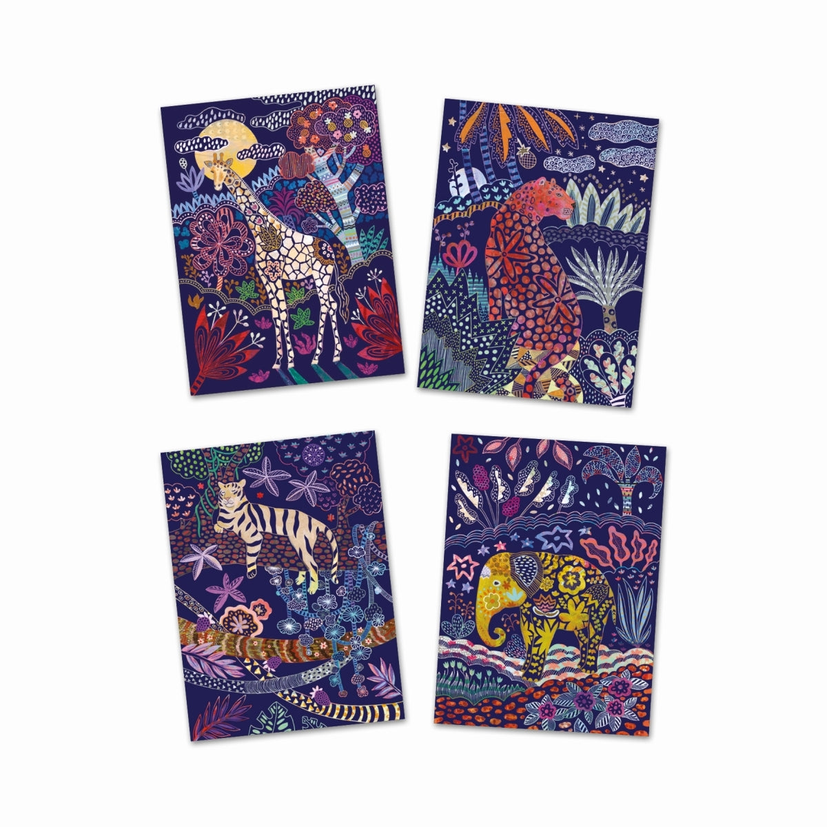 Djeco - Bastelset Kratzbilder Reicher Dschungel - AURYN Shop