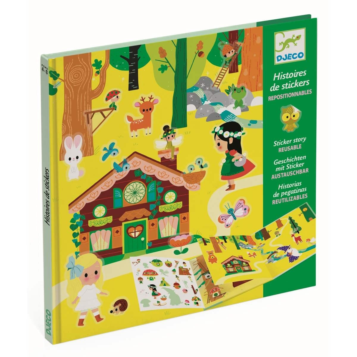 Stickerbuch Zauberwald, fair produziert von Djeco