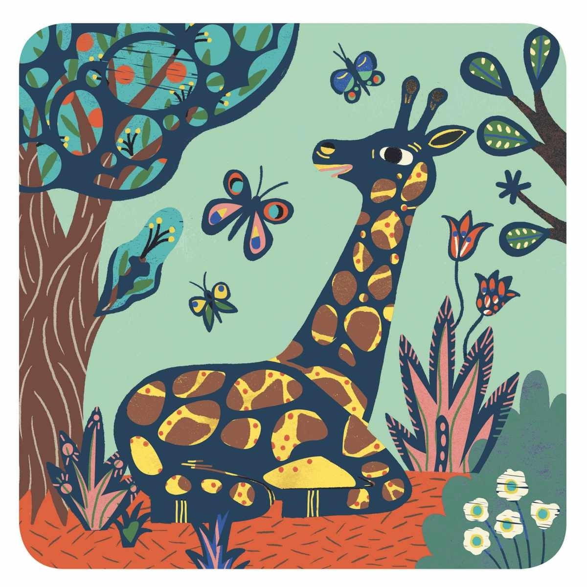 Djeco - Bastelset Kratzbilder Große Tiere - AURYN Shop