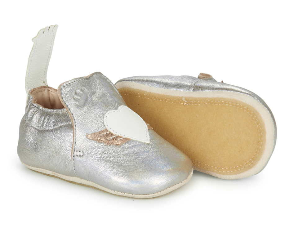 Easy-Peasy-AGZ80F-leder-Schuhe-lauflernschuhe-silber