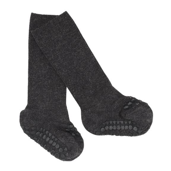 Go Baby Go - Bambus Stoppersocken dunkelgrau - AURYN Shop