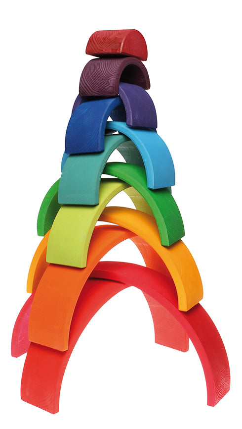 Grimms - 12-teiliger Regenbogen aus Naturholz - AURYN Shop