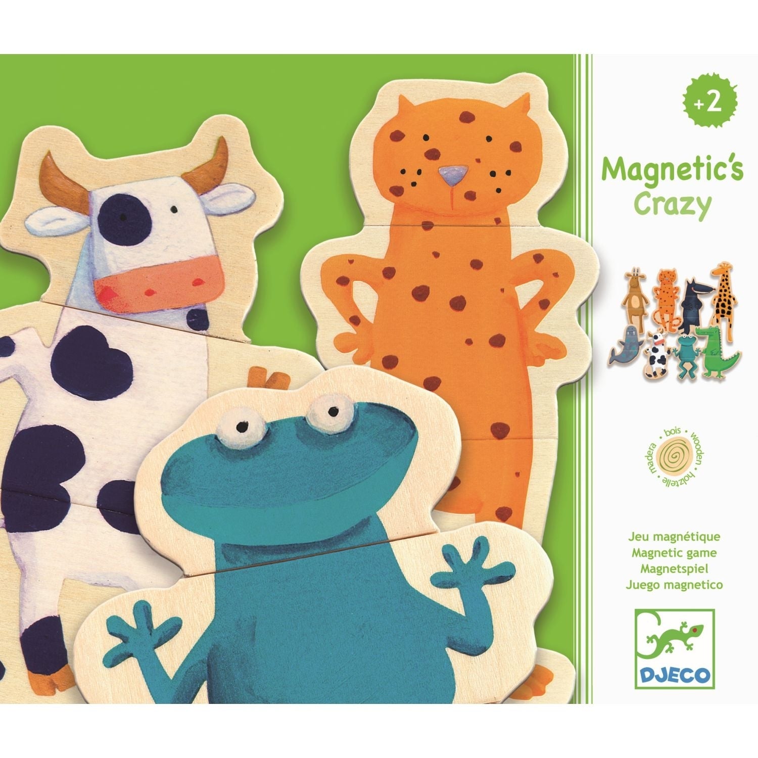 Djeco - Holzmagnete Verrückte Tiere - AURYN Shop