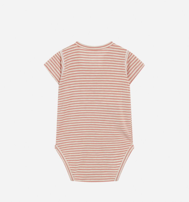 Hust & Claire - Baby Body gestreift rosa - AURYN Shop