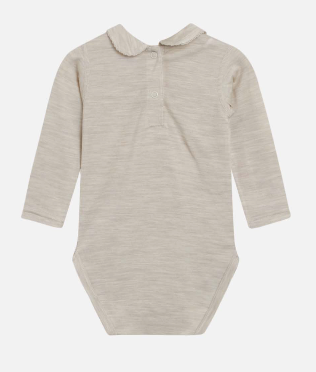 Hust & Claire - Baby Body Langarm mit Kragen in weiß - AURYN Shop
