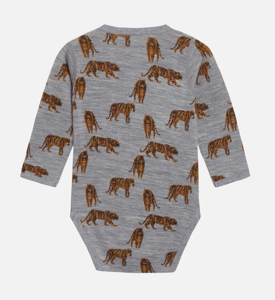 Hust & Claire - Baby Body Langarm mit Tiger Print - AURYN Shop
