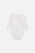 Baby Body Beate weiß mit Kragen, fair produziert von Hust and Claire