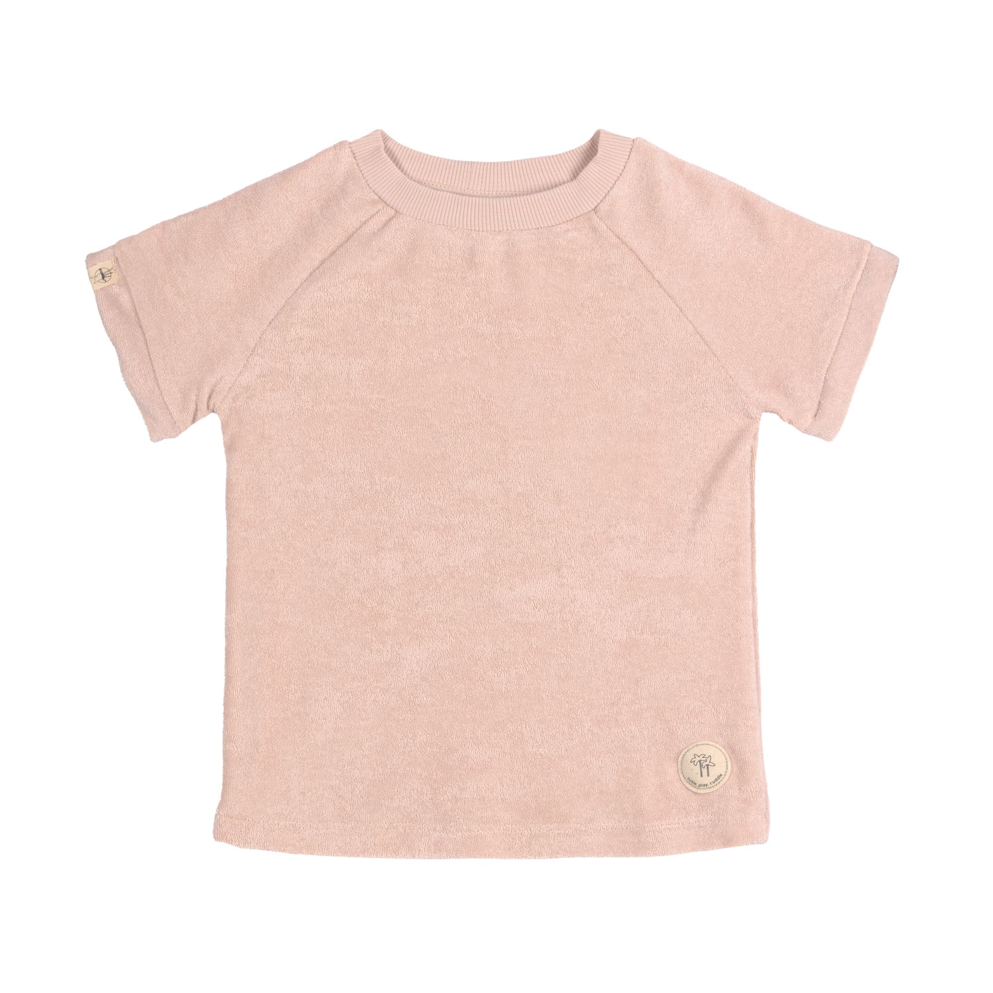 Lässig - Bequemes Frottee T-Shirt rosa