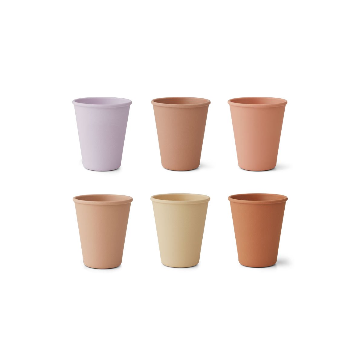 Silikon Kinder-Becher rosa, 6- er Pack, fair produziert von Liewood