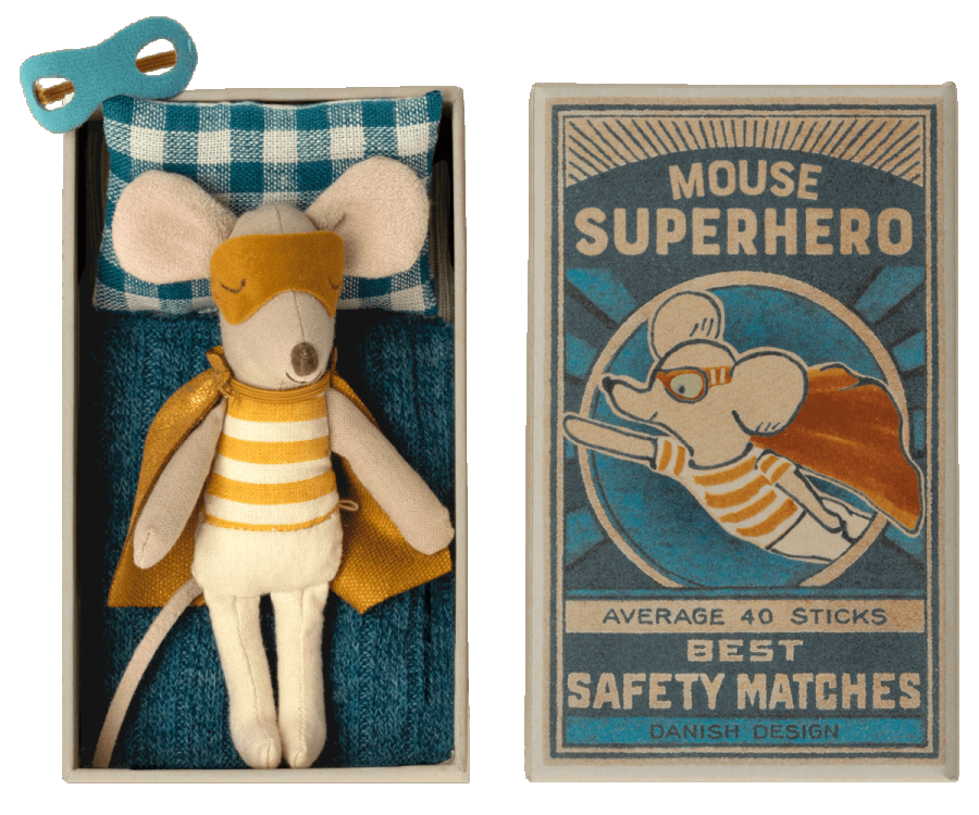 Maileg - Superheld Maus in Box