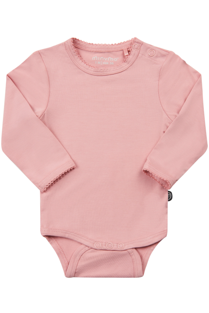 Minymo - Babybody Langarm in pink - AURYN Shop