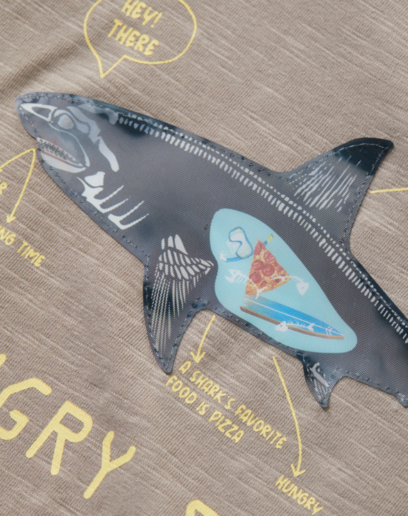 Minymo-133137-t-shirt-shark-grau