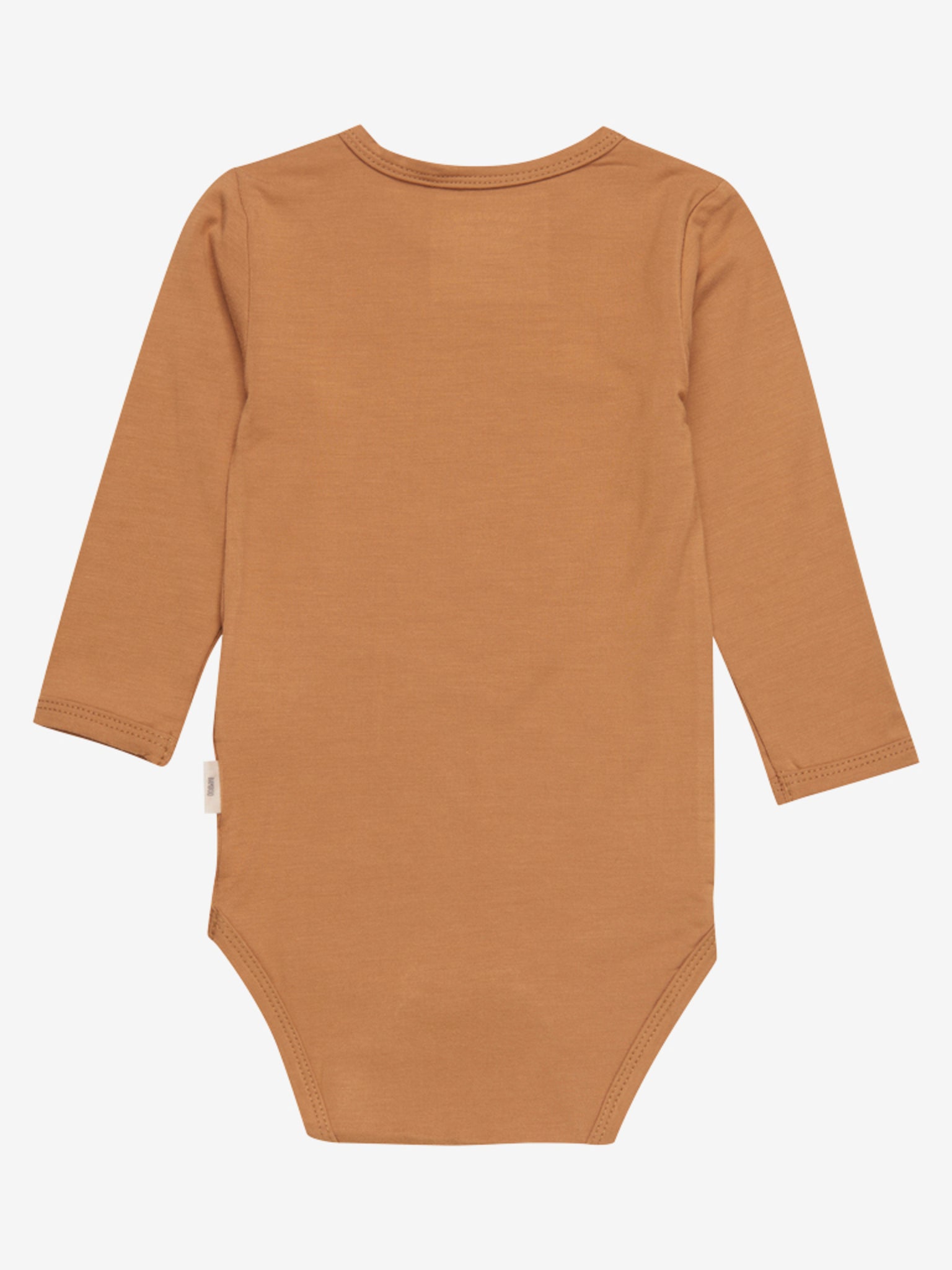 Minymo - Babybody Bambus langarm hellbraun