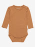 Minymo - Babybody Bambus langarm hellbraun