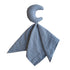 Mushie - Baby Schmusetuch Mond blau aus Biobaumwolle
