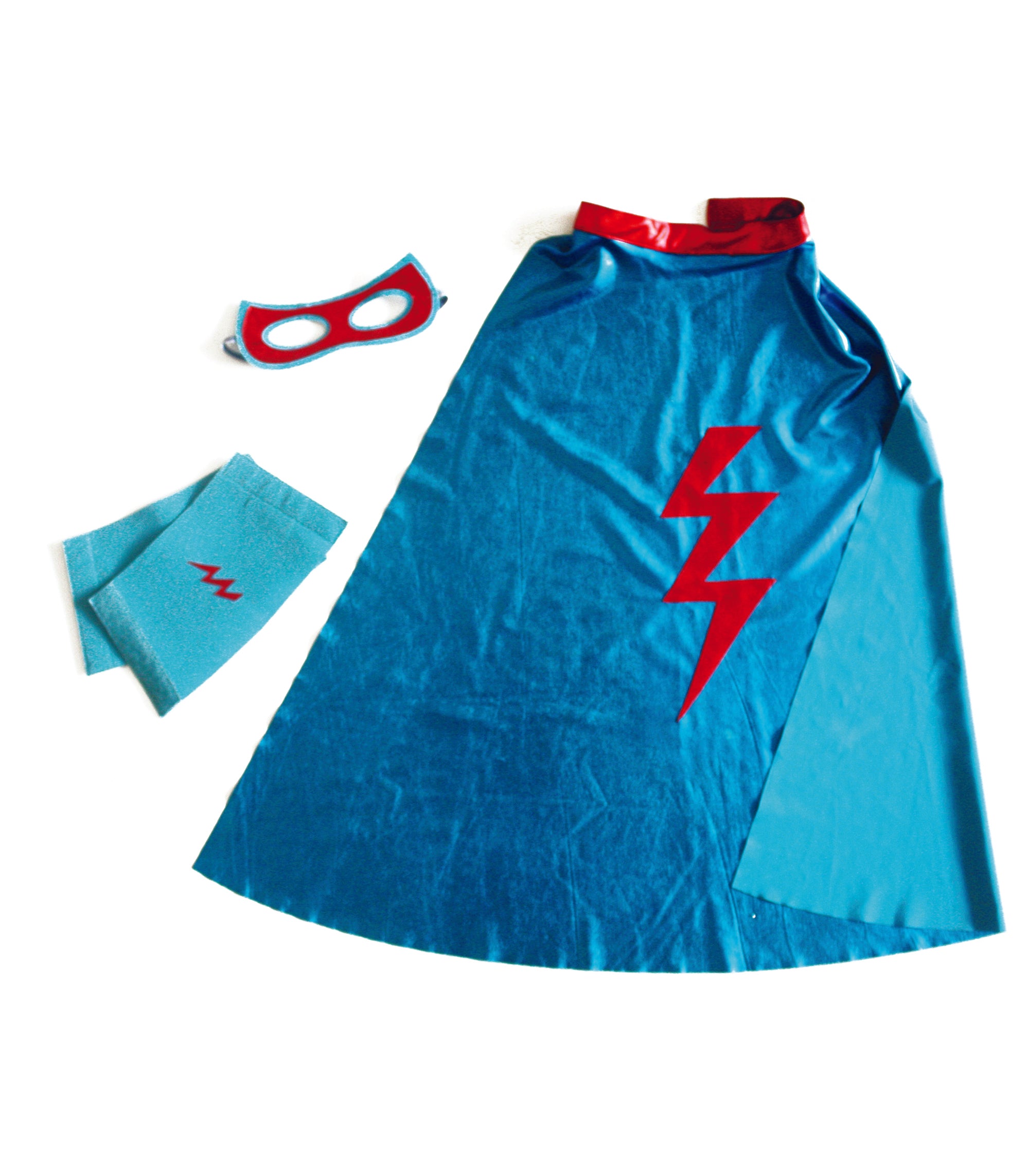 Super Hero Kostüm blau 3- teilig in Frankreich produziert von Ratatam