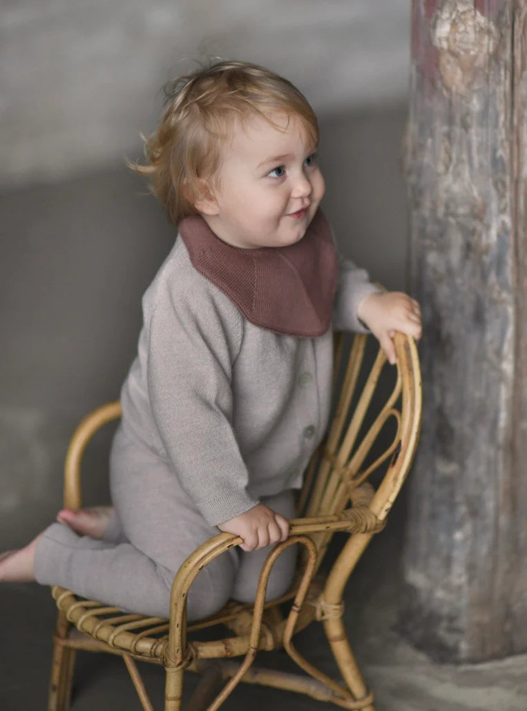 Saga Copenhagen - Strickjacke aus Wolle braun