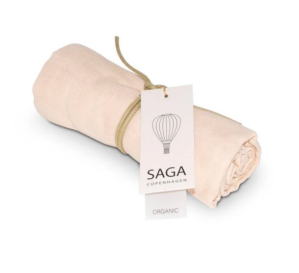 Saga Copenhagen - Swaddle rosa 70cm x 70cm - AURYN Shop