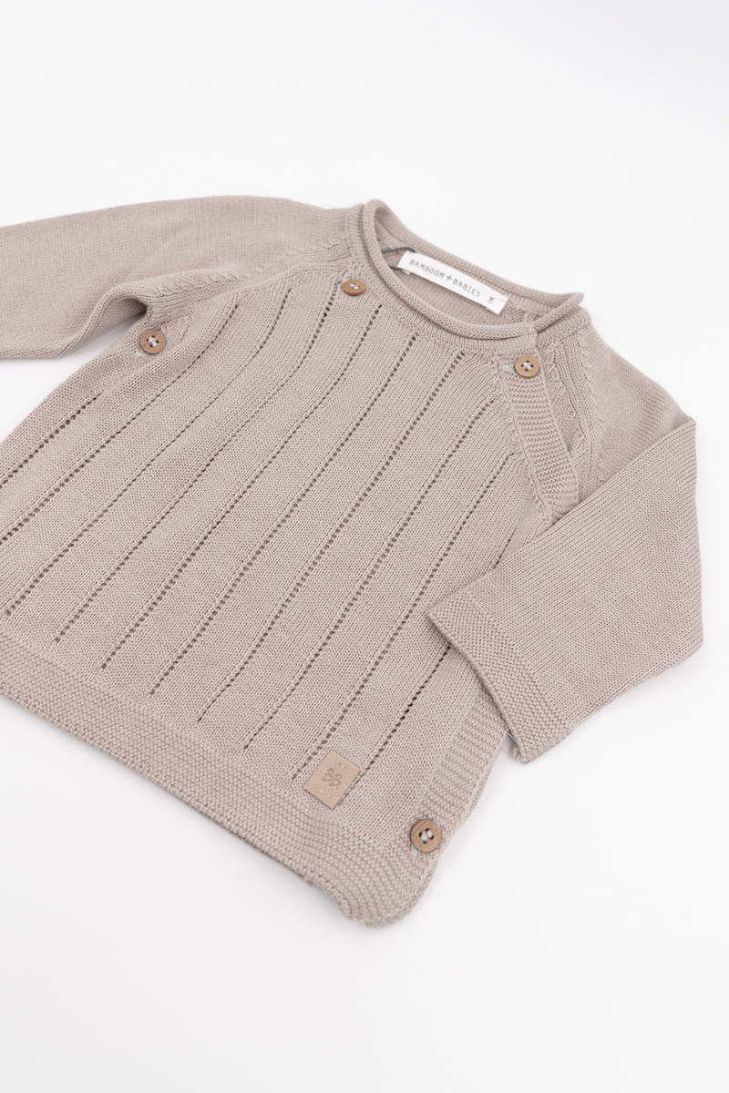 Bamboom - Baby Wickelpullover beige - AURYN Shop
