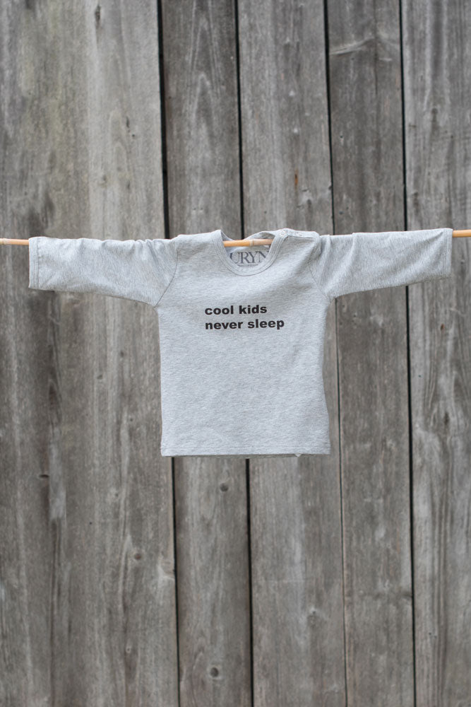 Auryn - Shirt grau cool kids never sleep - AURYN Shop