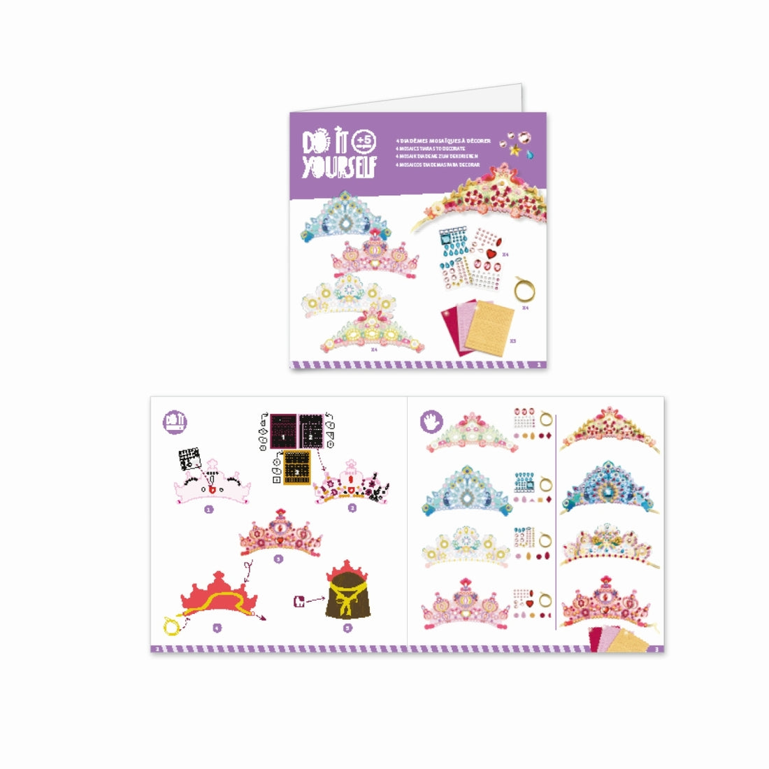 Djeco - Bastelset Mosaik Diadem - do it yourself - AURYN Shop