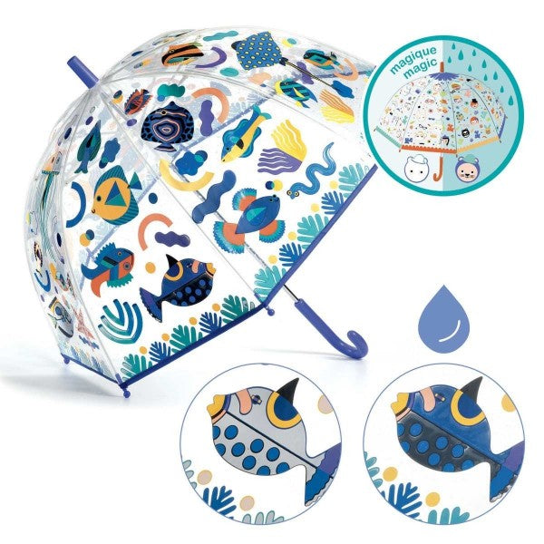 Djeco - Kinder - Regenschirm Fische inkl. Farbwechsel - AURYN Shop