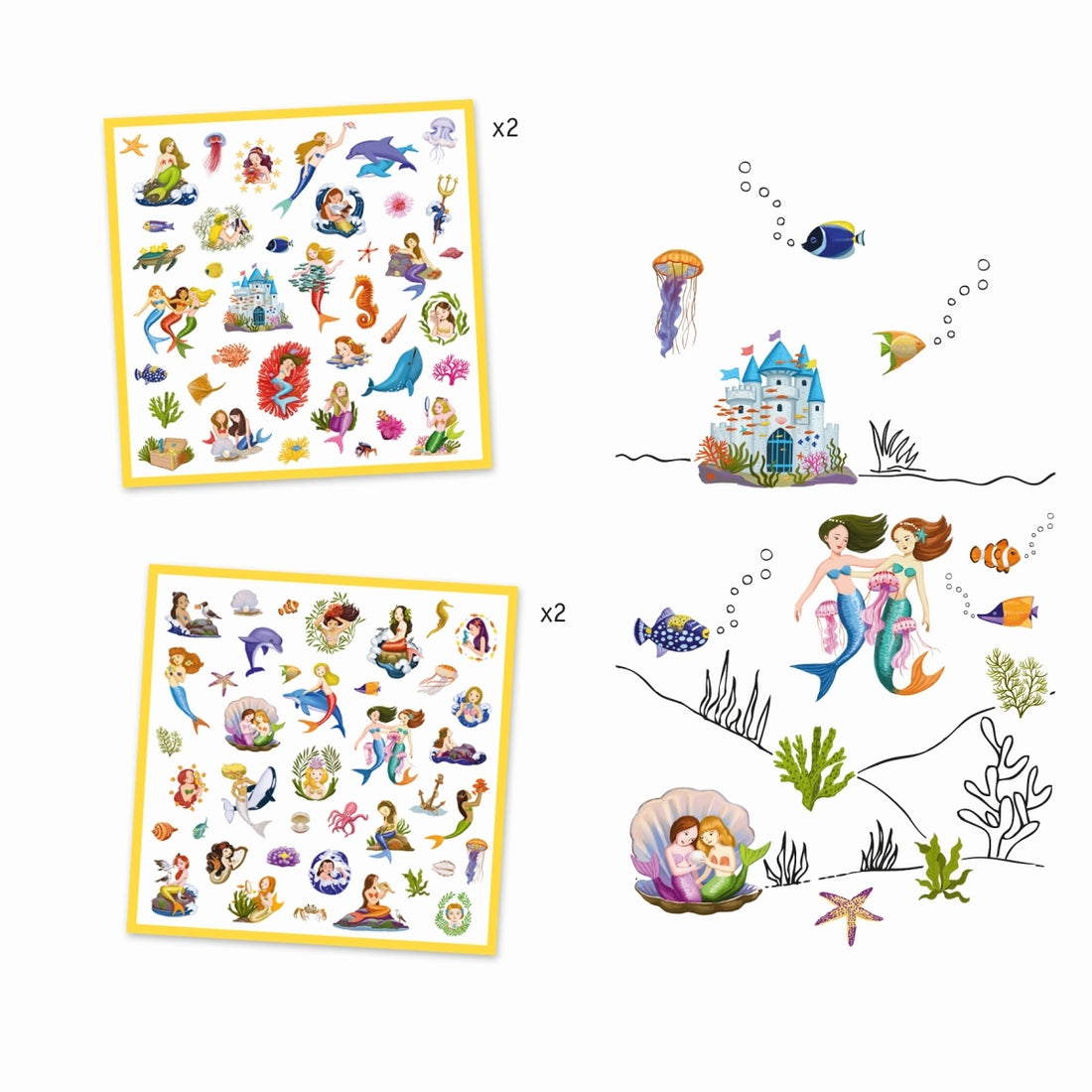 Djeco - Sticker Meerjungfrauen - AURYN Shop