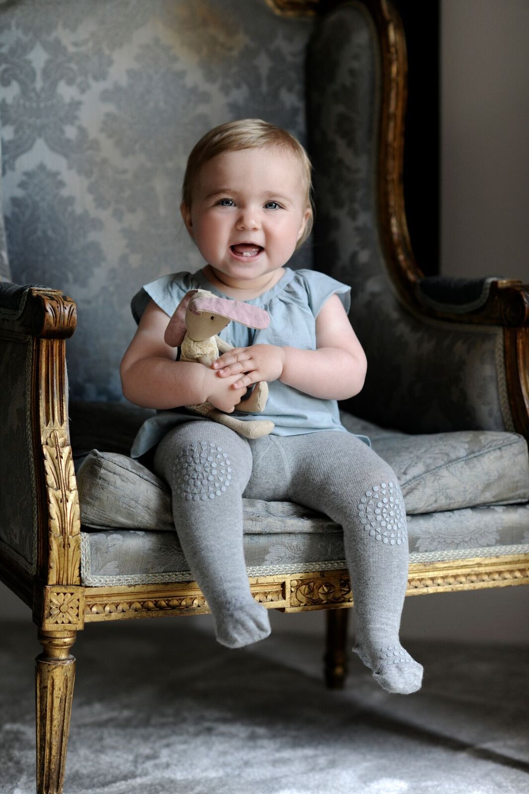 Go Baby Go - Krabbelstrumpfhose grau - AURYN Shop