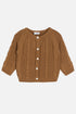 Zopfstrick-Cardigan mit geripptem Saum von Hust & Claire für Mädchen und Jungen.