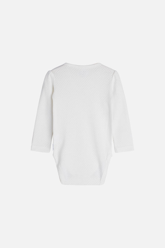 Hust & Claire - Baby Body Bess mit Rüschenkragen weiß - AURYN Shop